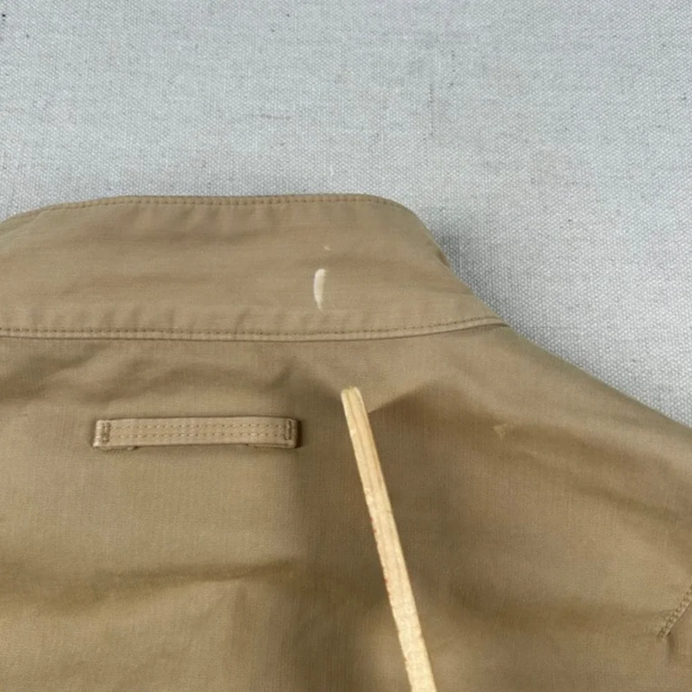 Banana Republic Jacket Mens XL Harrington Moto Mandarin Collar Canvas‎ Zip Dad